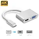 4 in 1 USB Type C to HDMI, VGA, USB3, USB C Converter