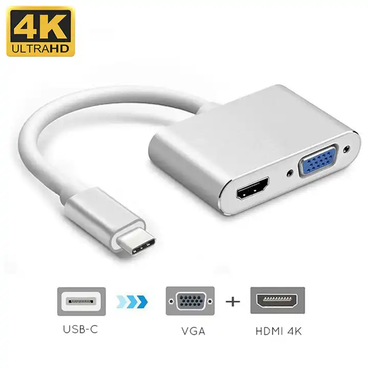2 in 1 type c adapter